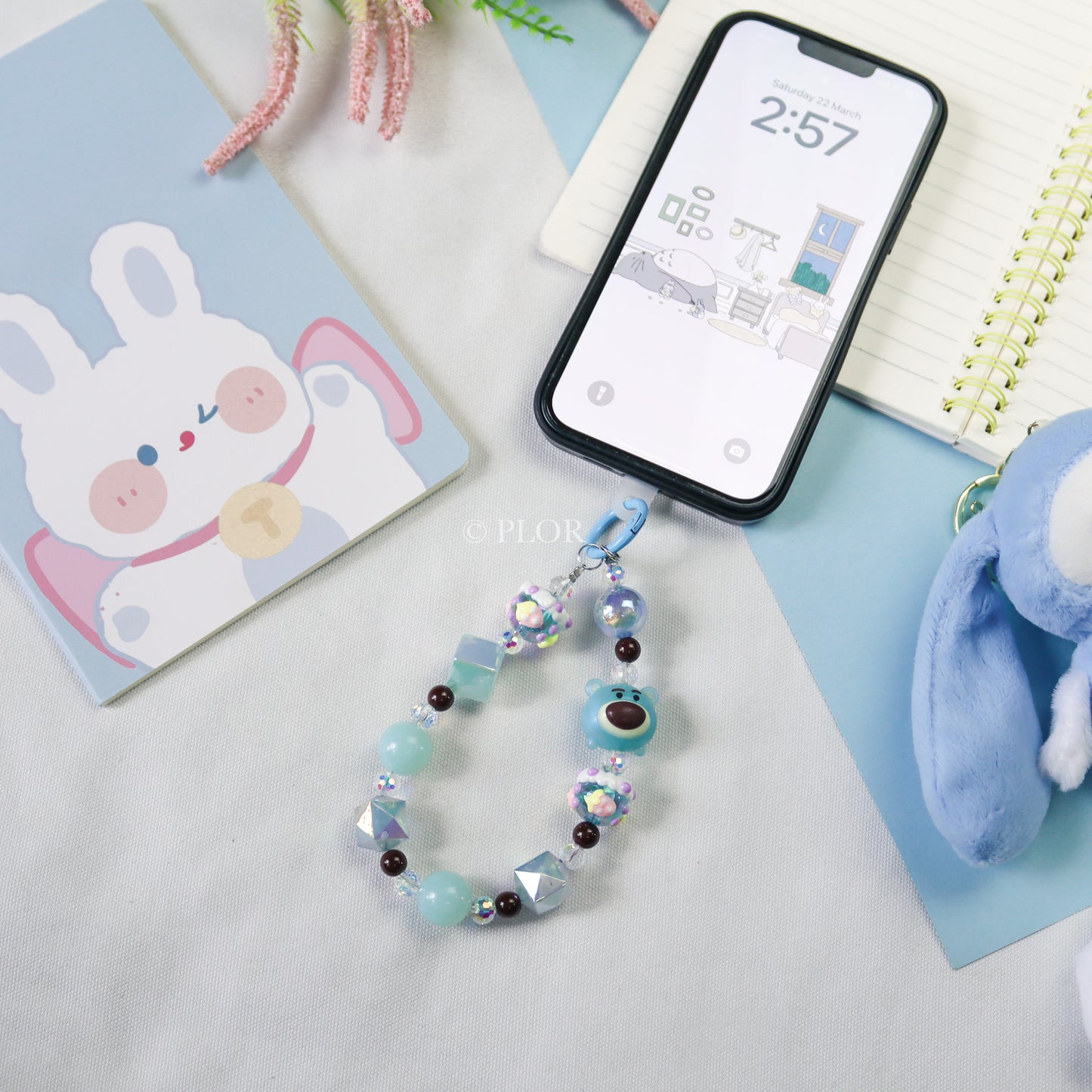 Blue Phone Charm/ Keychain