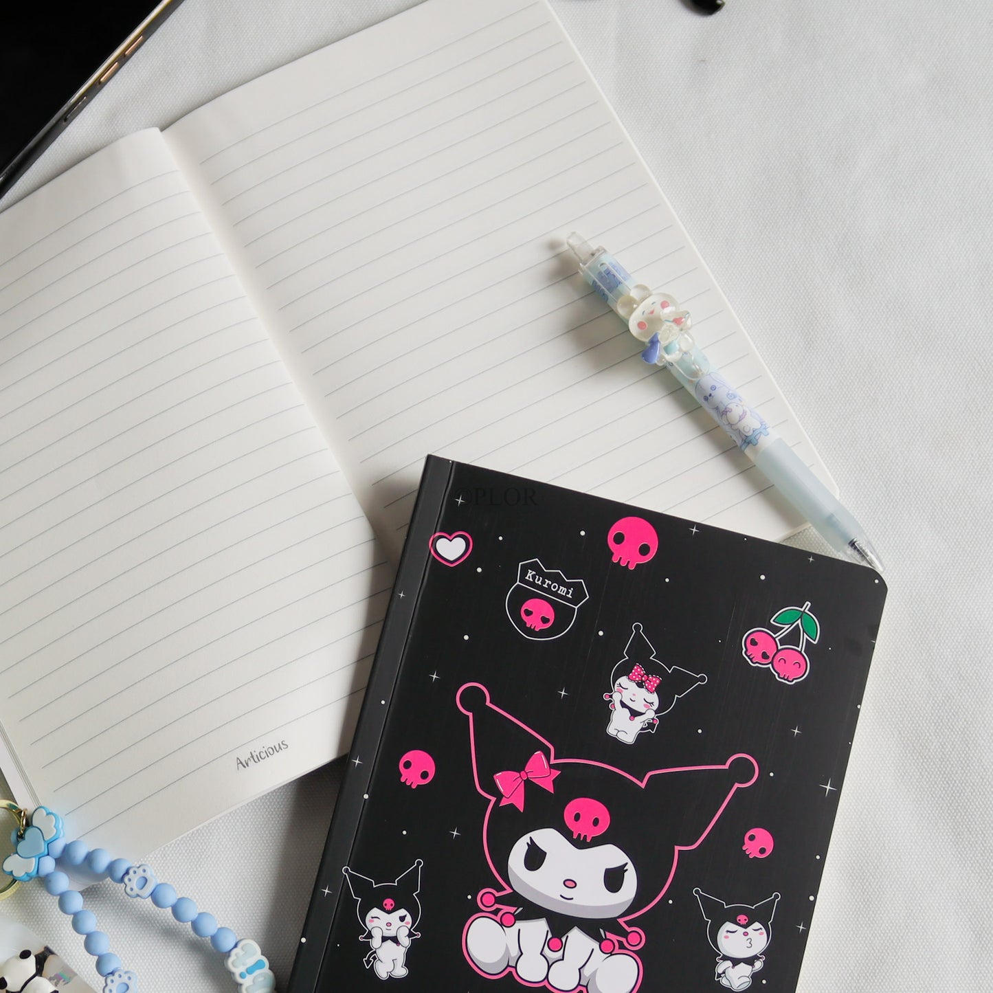 Black Kuromi Slim Notebook (A5)