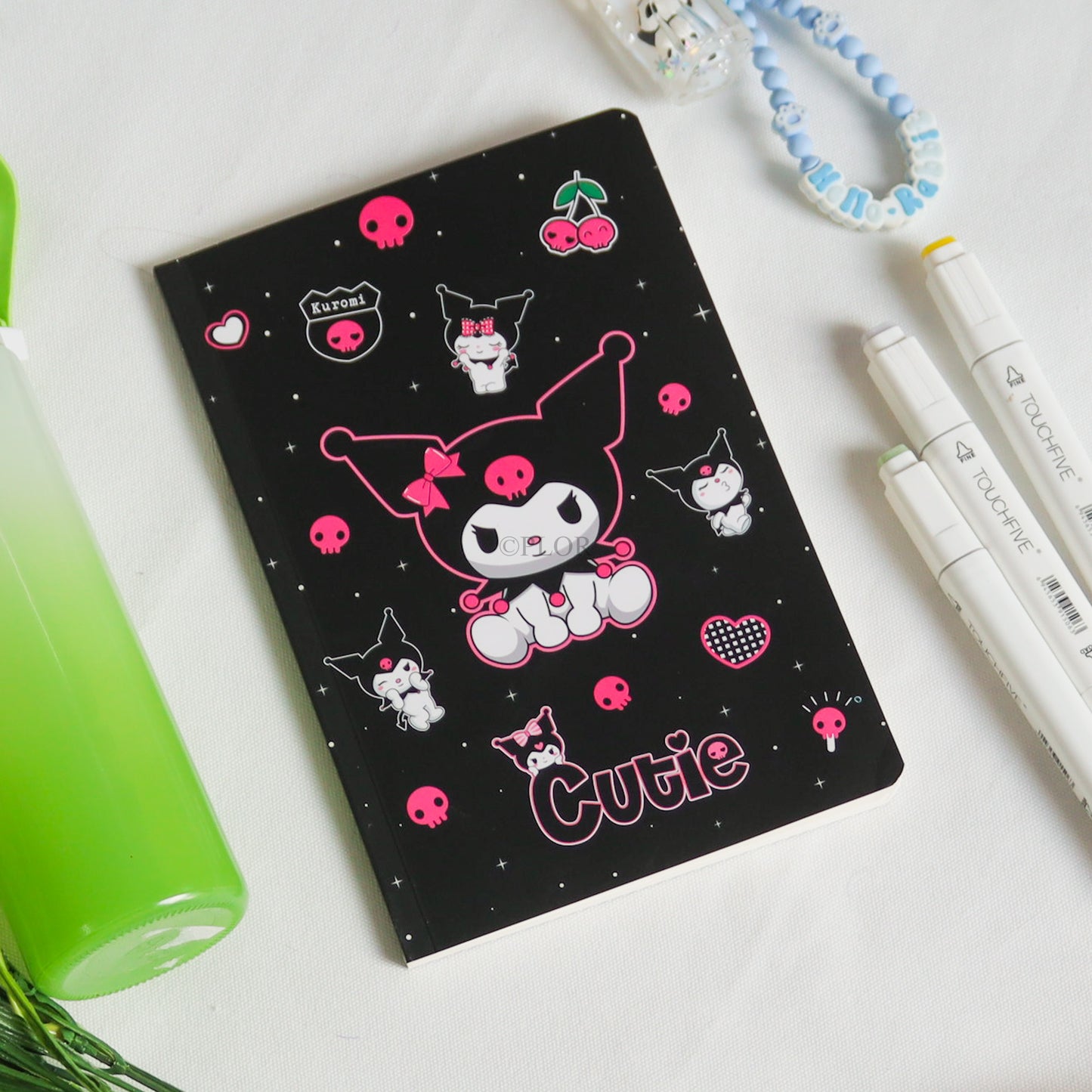 Black Kuromi Slim Notebook (A5)