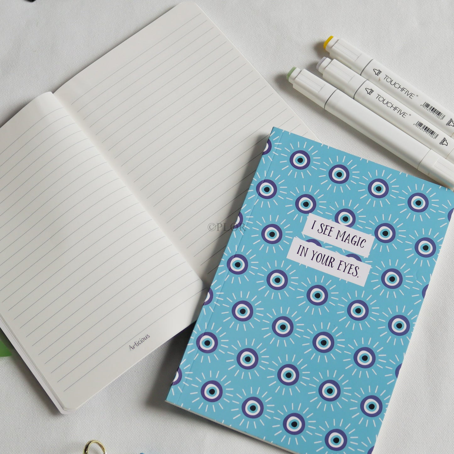 Evil Eye Slim Notebook (A5)