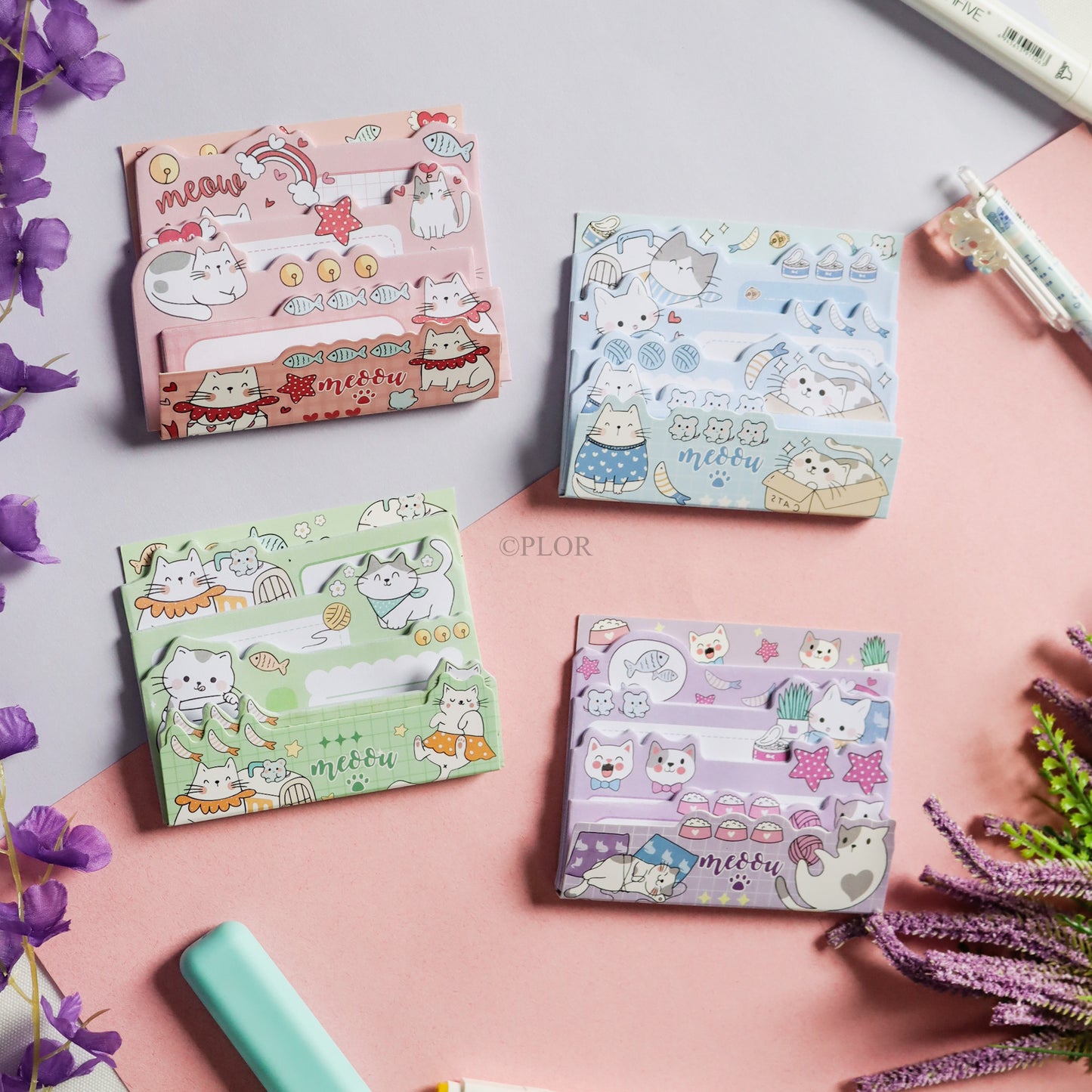 4in1 Sticky Notes (Cat Theme)