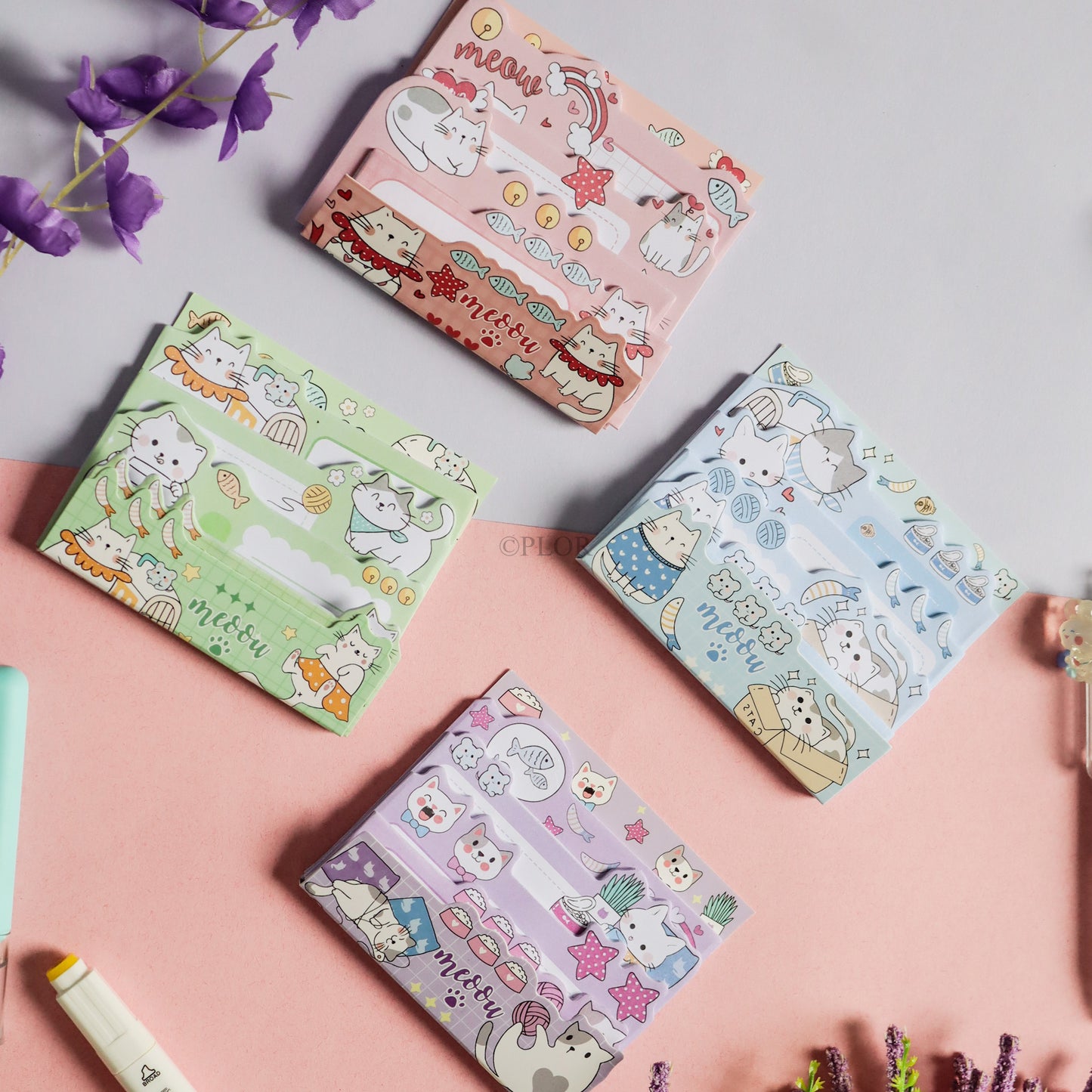 4in1 Sticky Notes (Cat Theme)