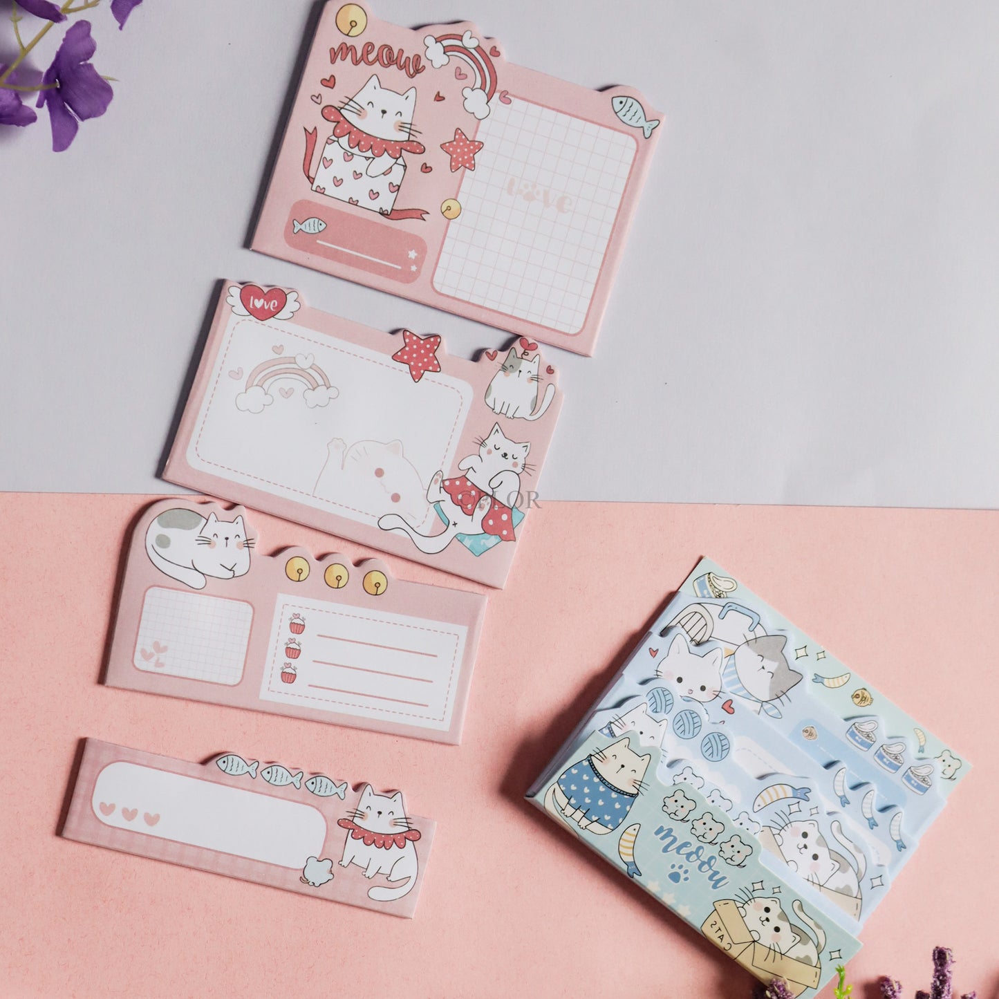 4in1 Sticky Notes (Cat Theme)