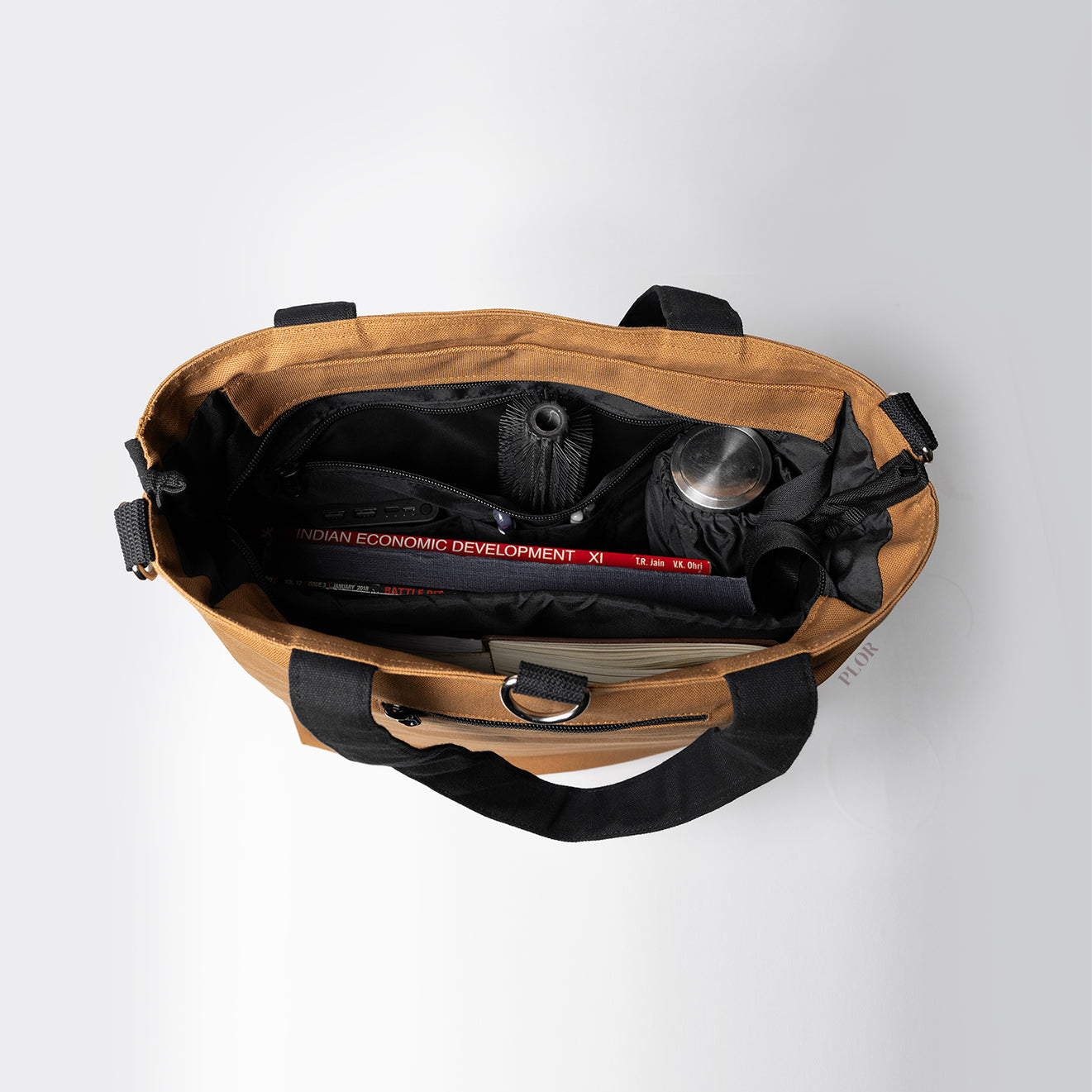 Classic Black-Brown Tote Bag