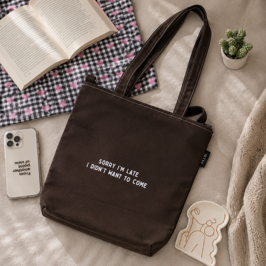 Mocha College Tote Bag