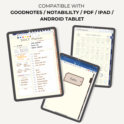 Digital All in One Notebooks Template (Infinite Usage)