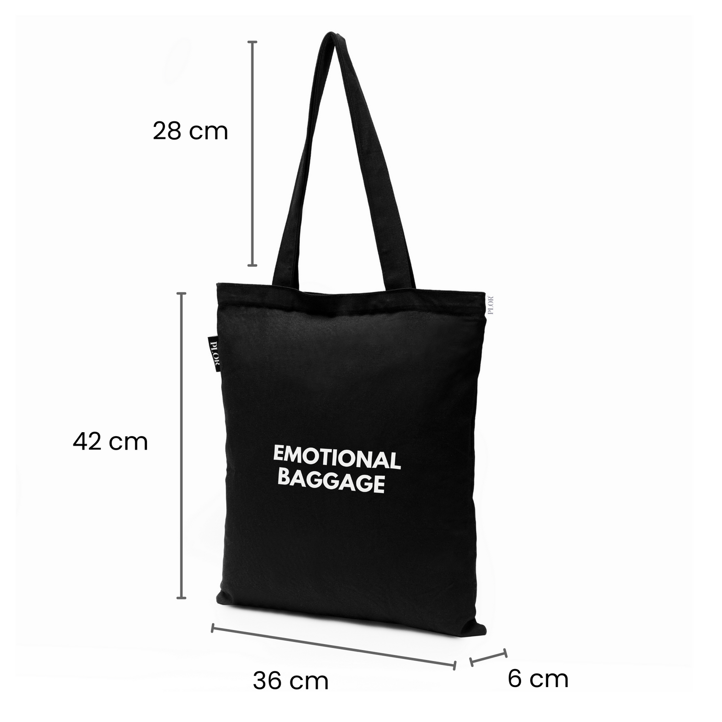 Basic Black Zipper Tote Bag 01