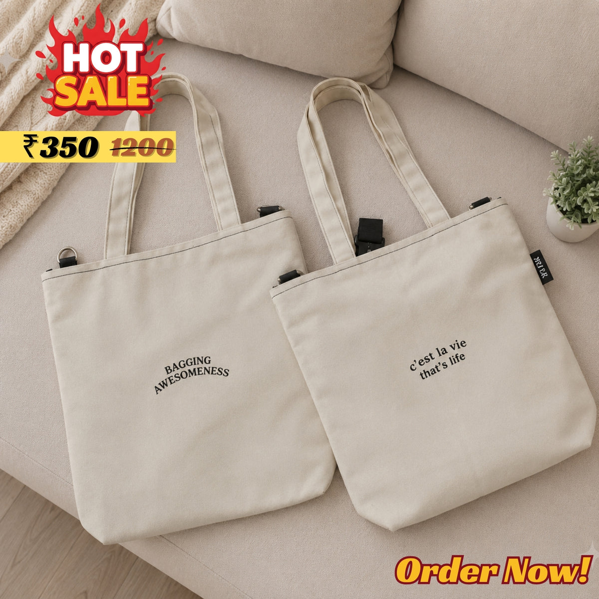 Ivory College Tote Bag