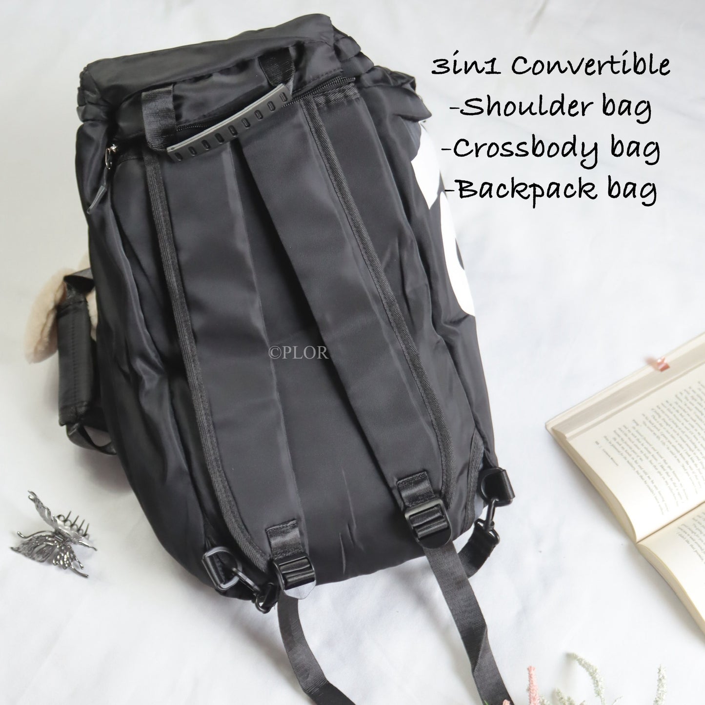 3in1 Duffle Bag - BLACK