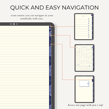 Digital All in One Notebooks Template (Infinite Usage)