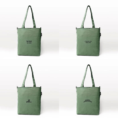 Dark Green College Tote Bag