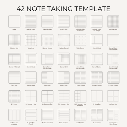 Digital All in One Notebooks Template (Infinite Usage)
