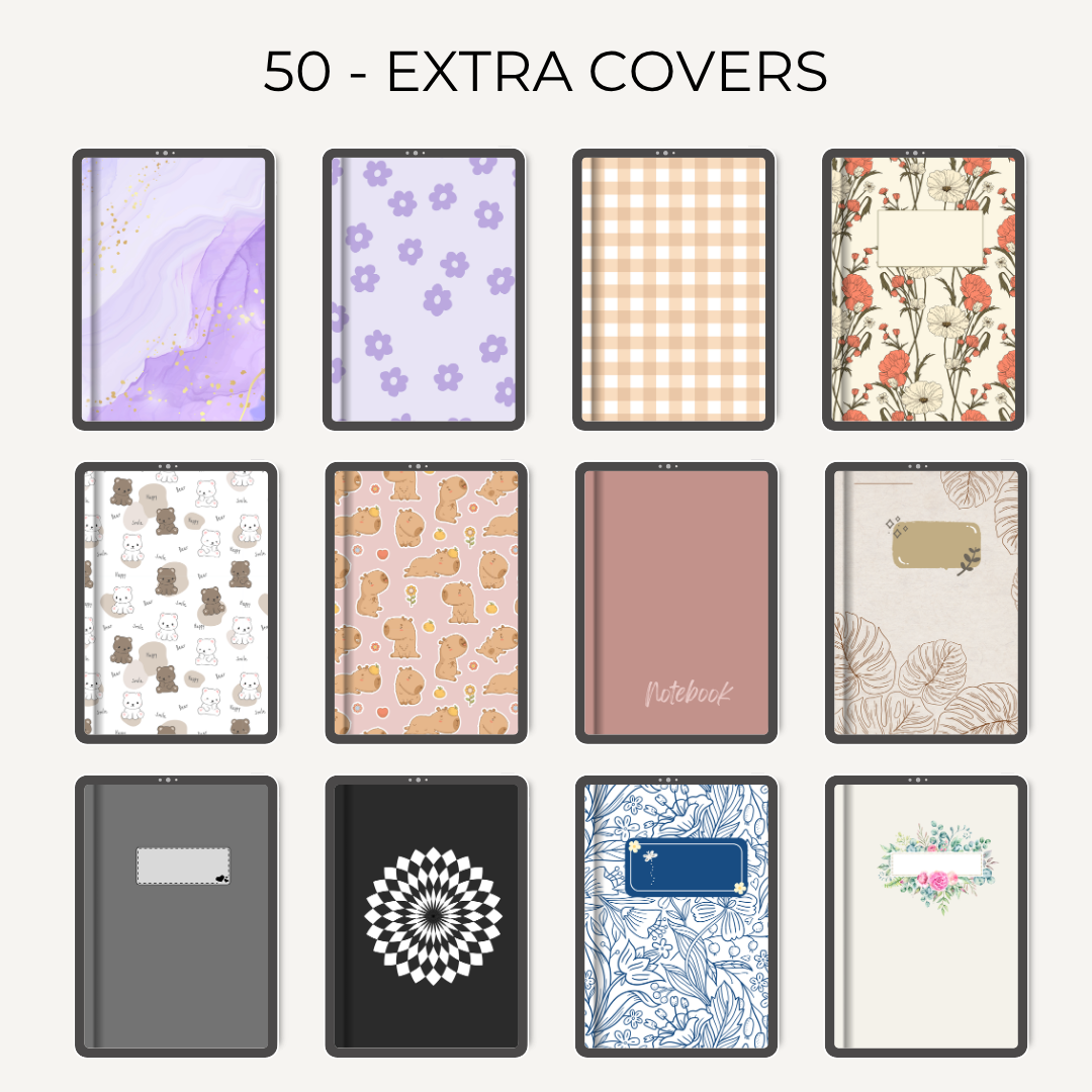Digital All in One Notebooks Template (Infinite Usage)