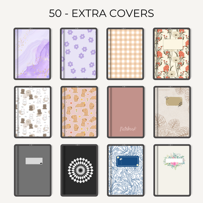 Digital All in One Notebooks Template (Infinite Usage)