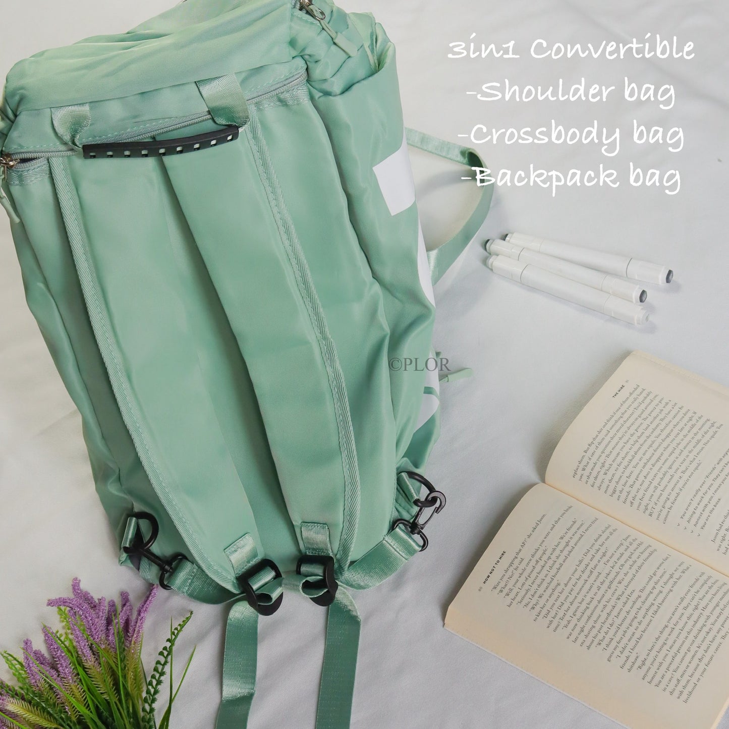 3in1 Duffle Bag - GREEN