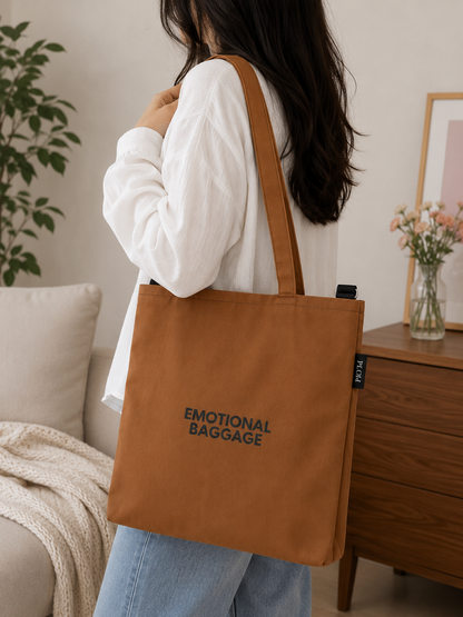 Brown College Tote Bag