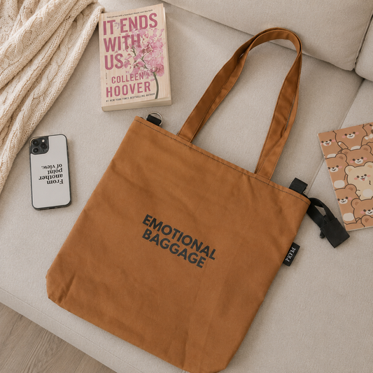 Brown College Tote Bag