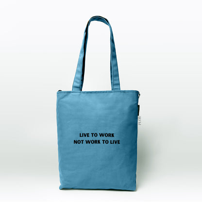 Sky Blue College Tote Bag
