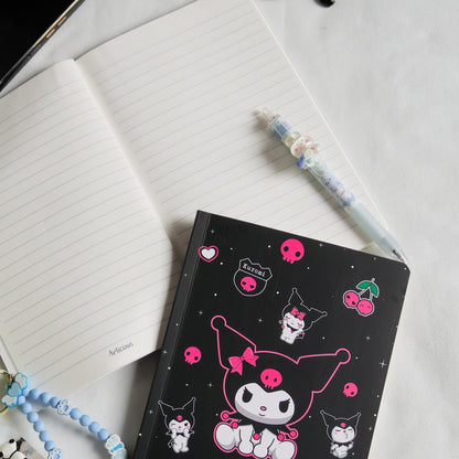 Black Kuromi Slim Notebook (A5)