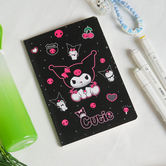 Black Kuromi Slim Notebook (A5)