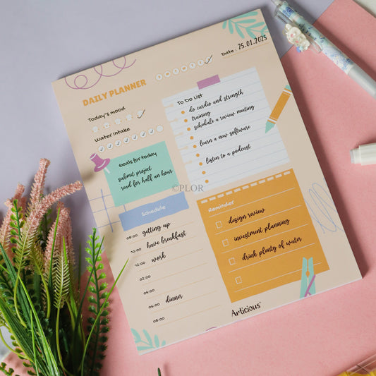 01 Daily Planner Sheets (UNDATED) (A4)