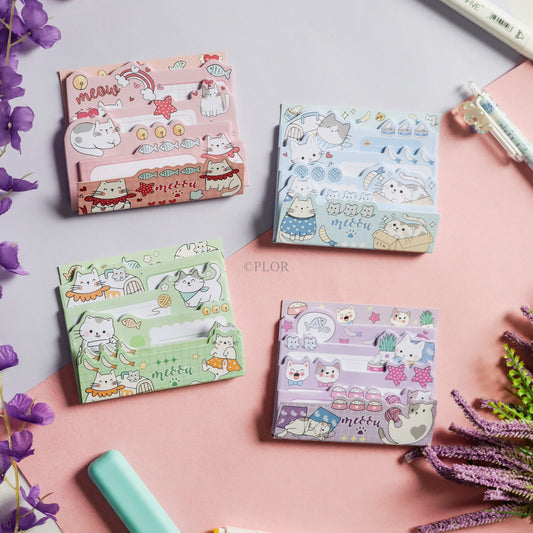 4in1 Sticky Notes (Cat Theme)