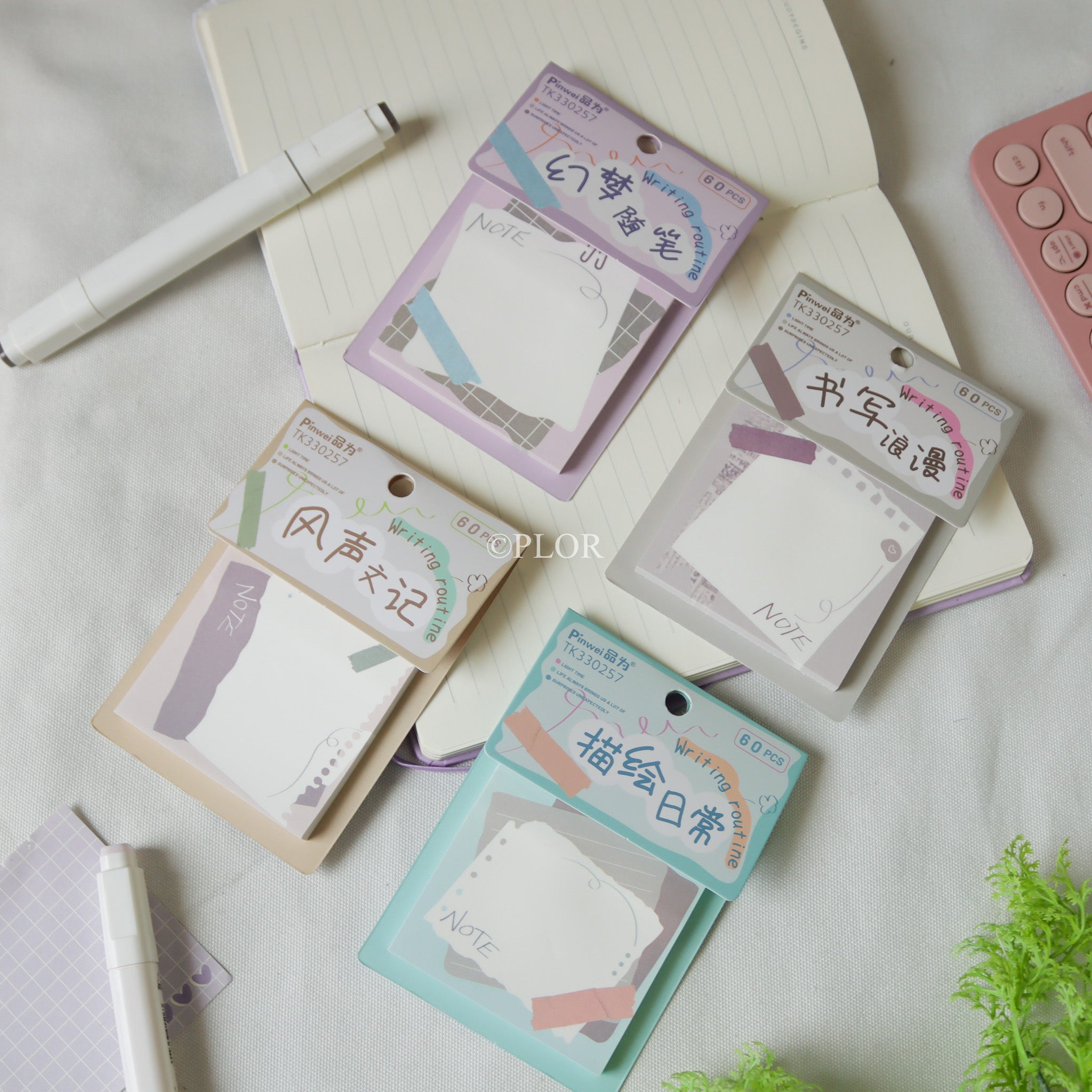 Square Sticky Notes (Pastel) – PLOR