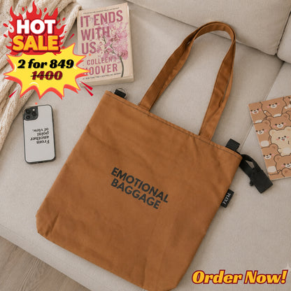 Brown College Tote Bag