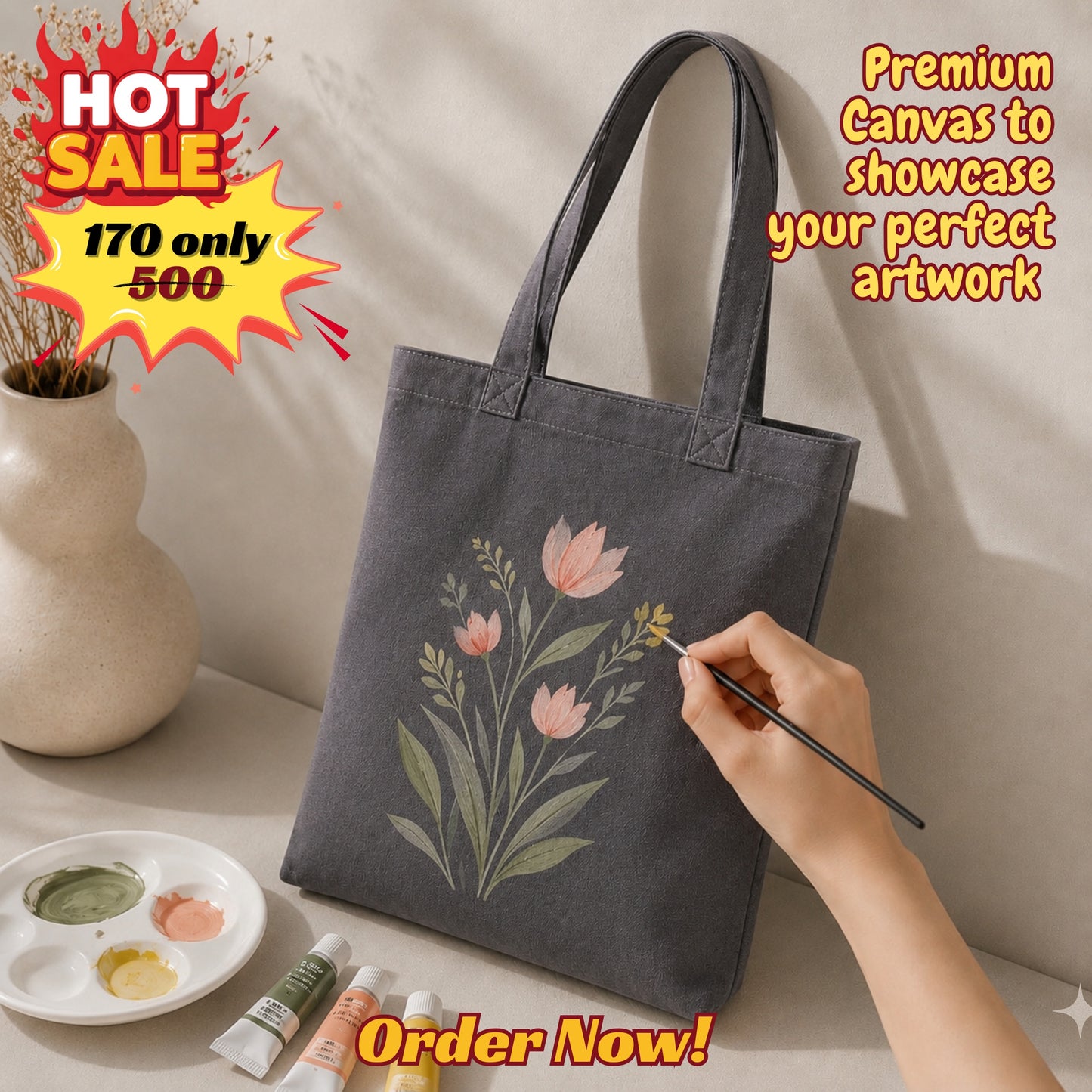 Artist Zipper Tote
