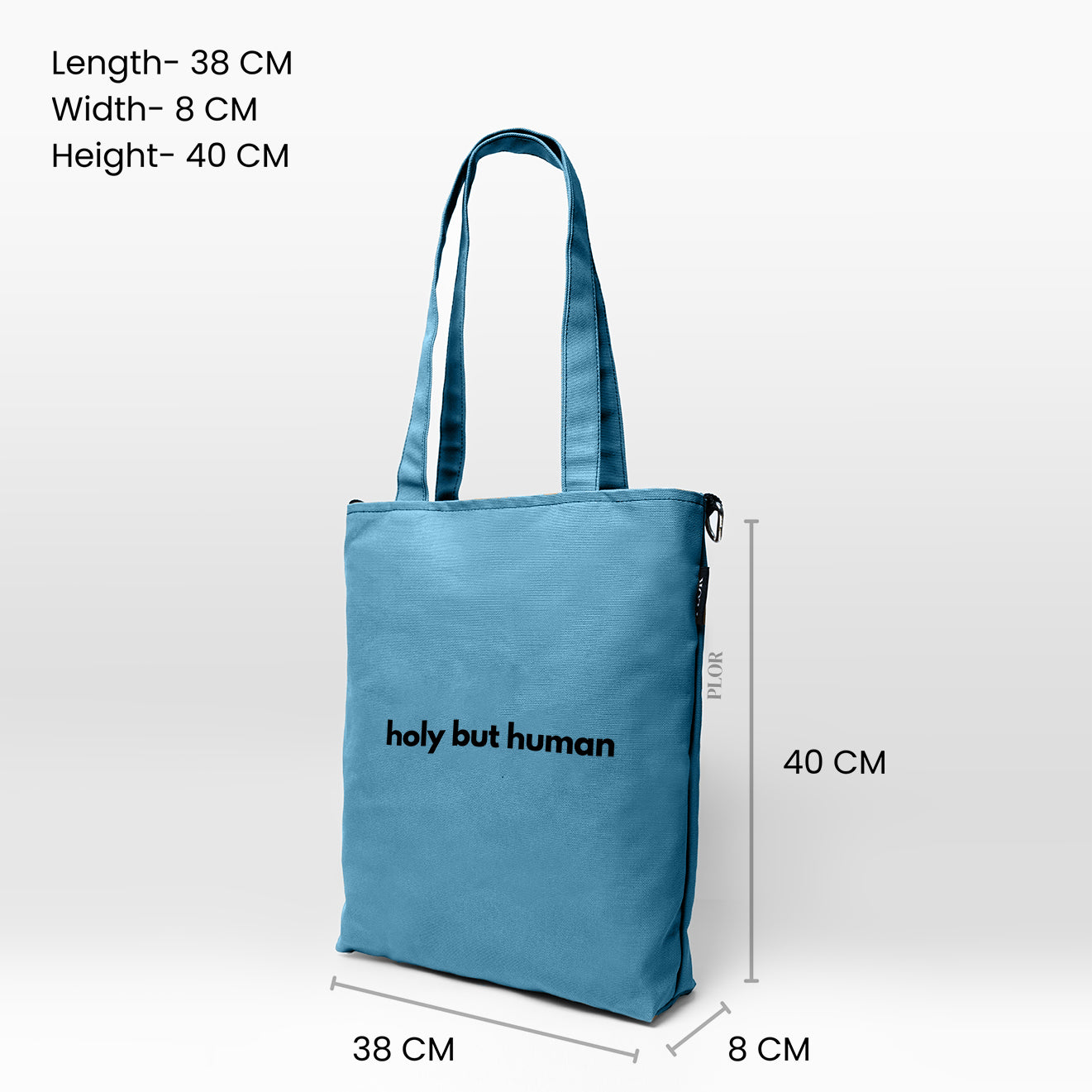 Sky Blue College Tote Bag