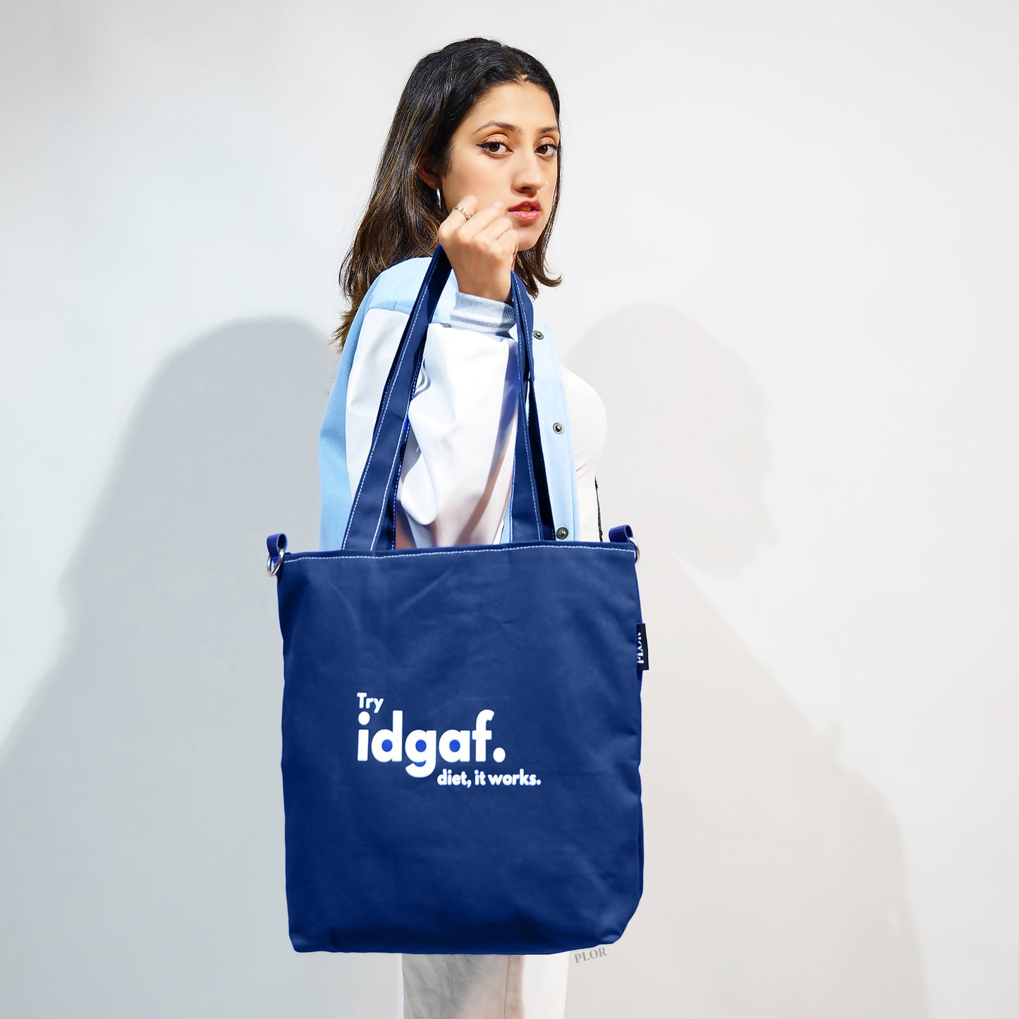 Blue College Tote Bag