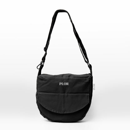 Black Sling Bag | Adjustable Strap