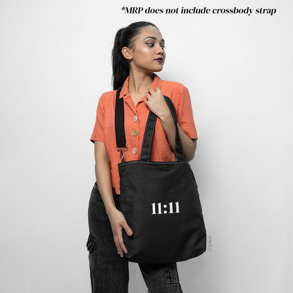 Black College Tote Bag