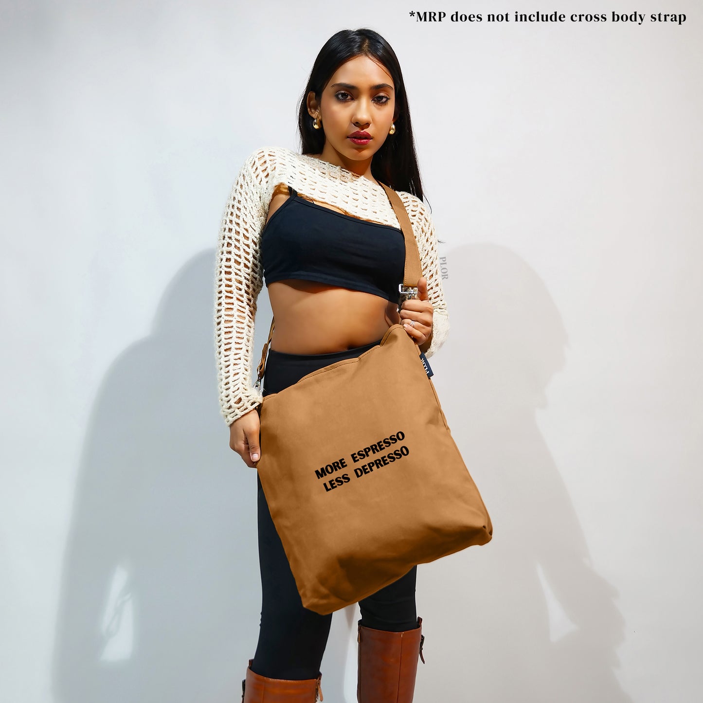 Brown College Tote Bag