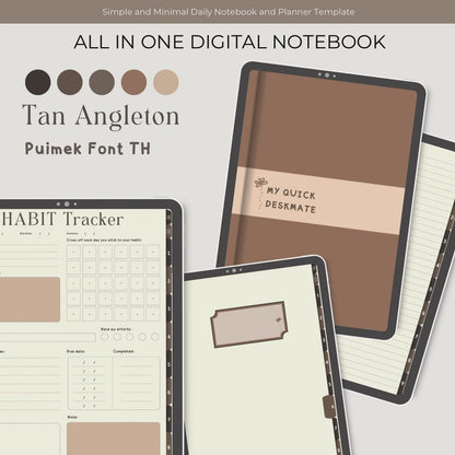 Digital All in One Notebooks Template (Infinite Usage)