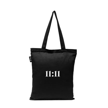 Basic Black Zipper Tote Bag 04