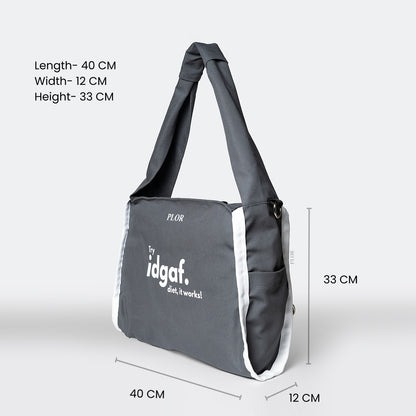 Grey Shoulder Bag