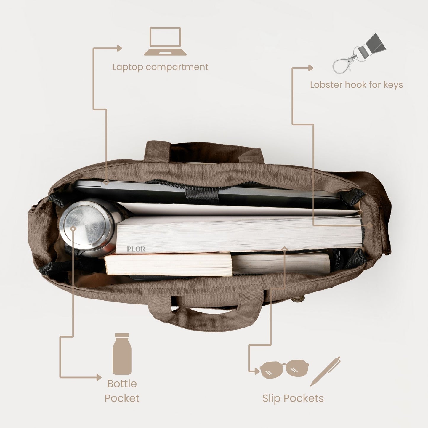 Dark Tann Urban Hauler Bag (Vintage/ Non-Laptop)
