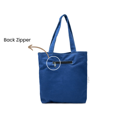 Blue College Tote Bag