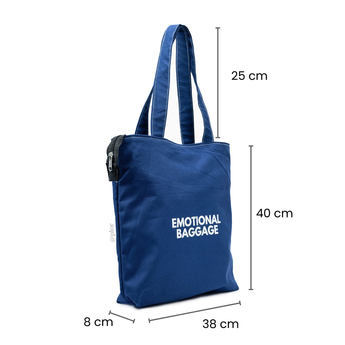 Blue College Tote Bag