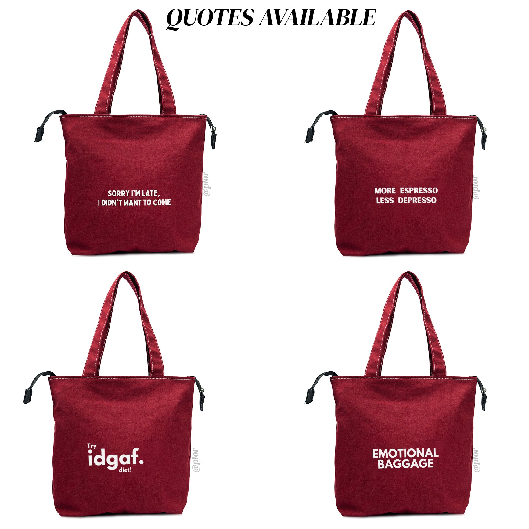 Cherry College Tote Bag PLOR