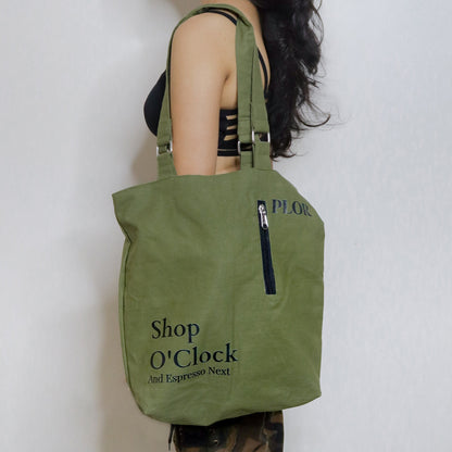 Not So Basic Green Tote Bag